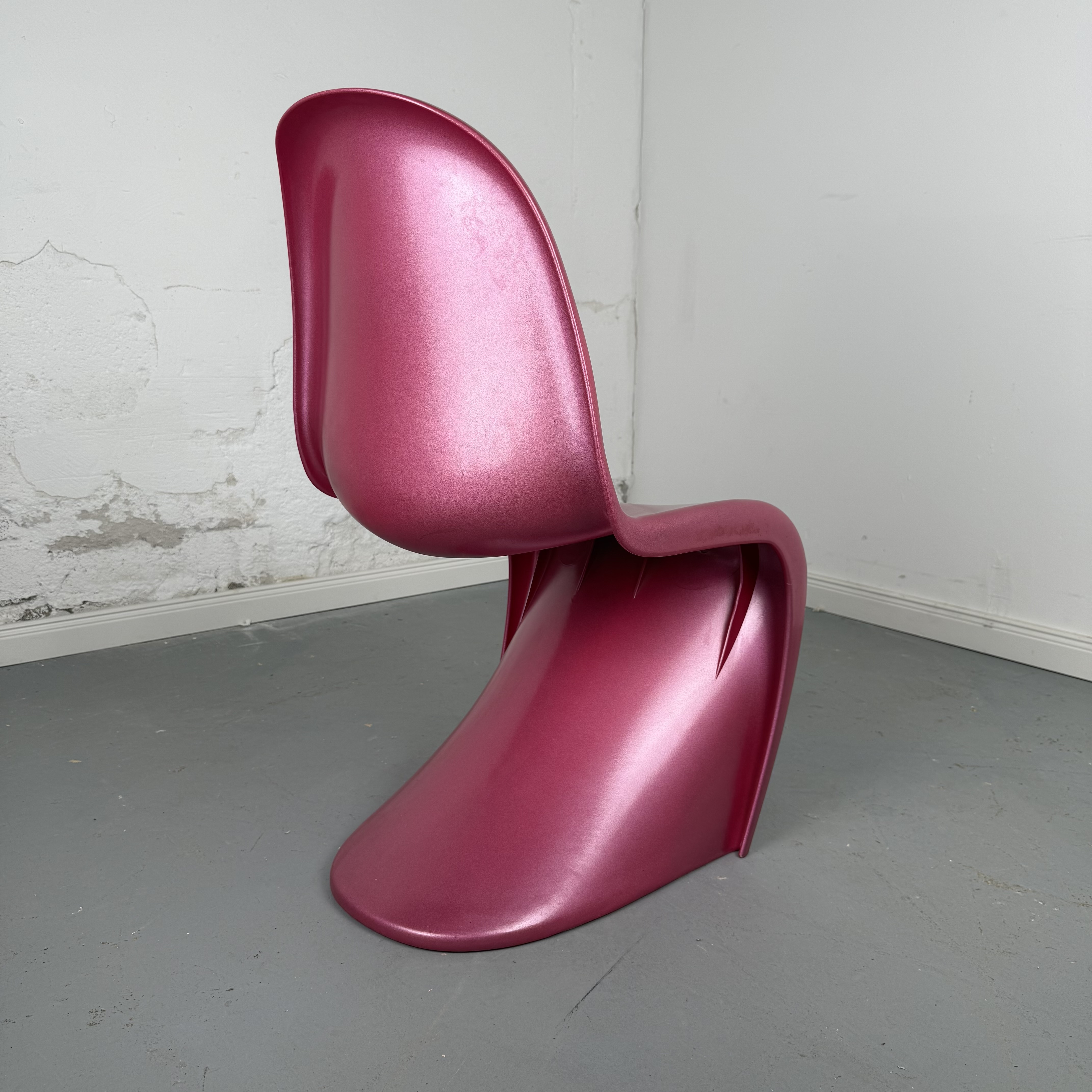Pinkfarbene Panton Chair Replika