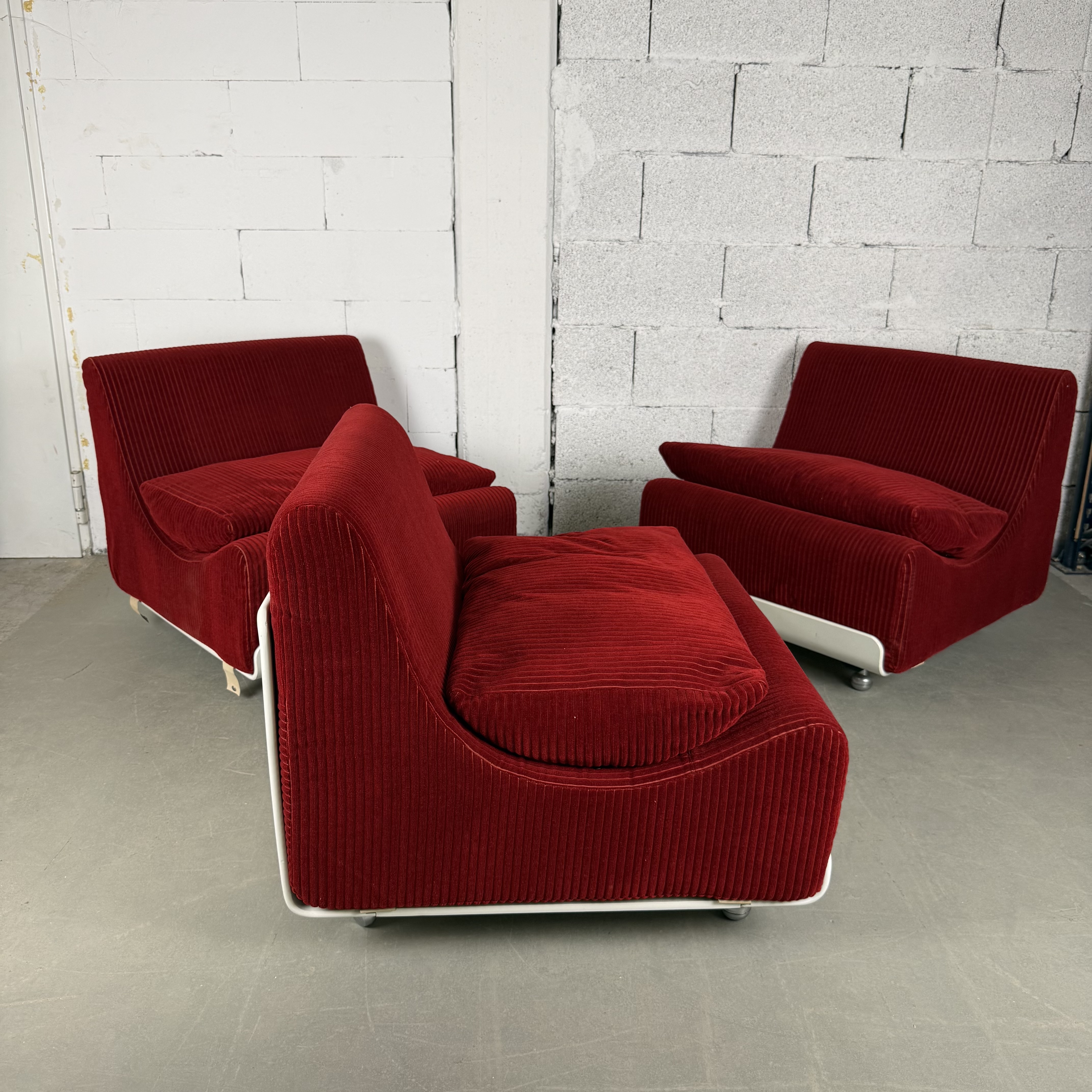 COR Orbis Modulsofa von Luigi Colani in Rot – Space Age Design
