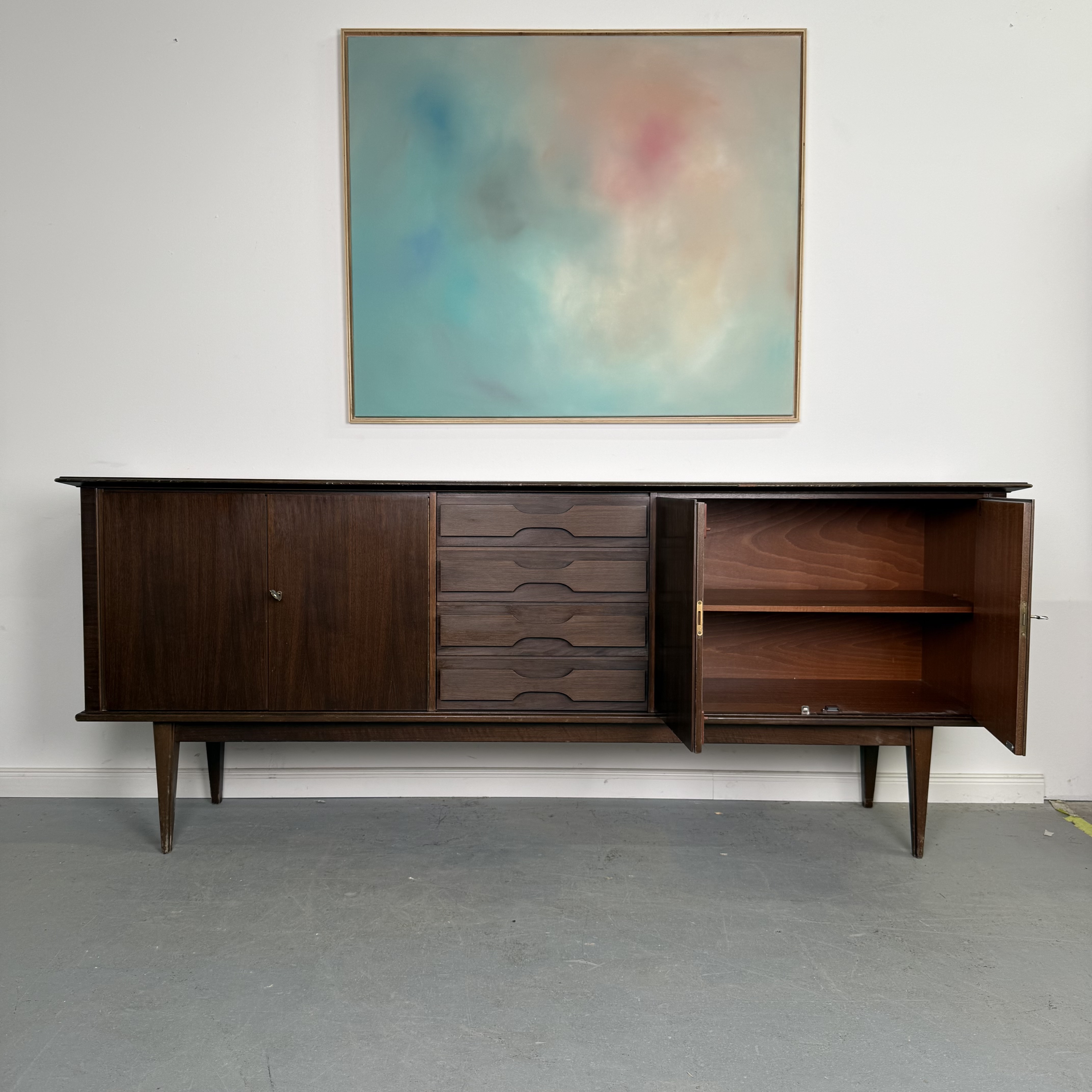 Hochwertiges WK Möbel Sideboard im Mid-Century Design