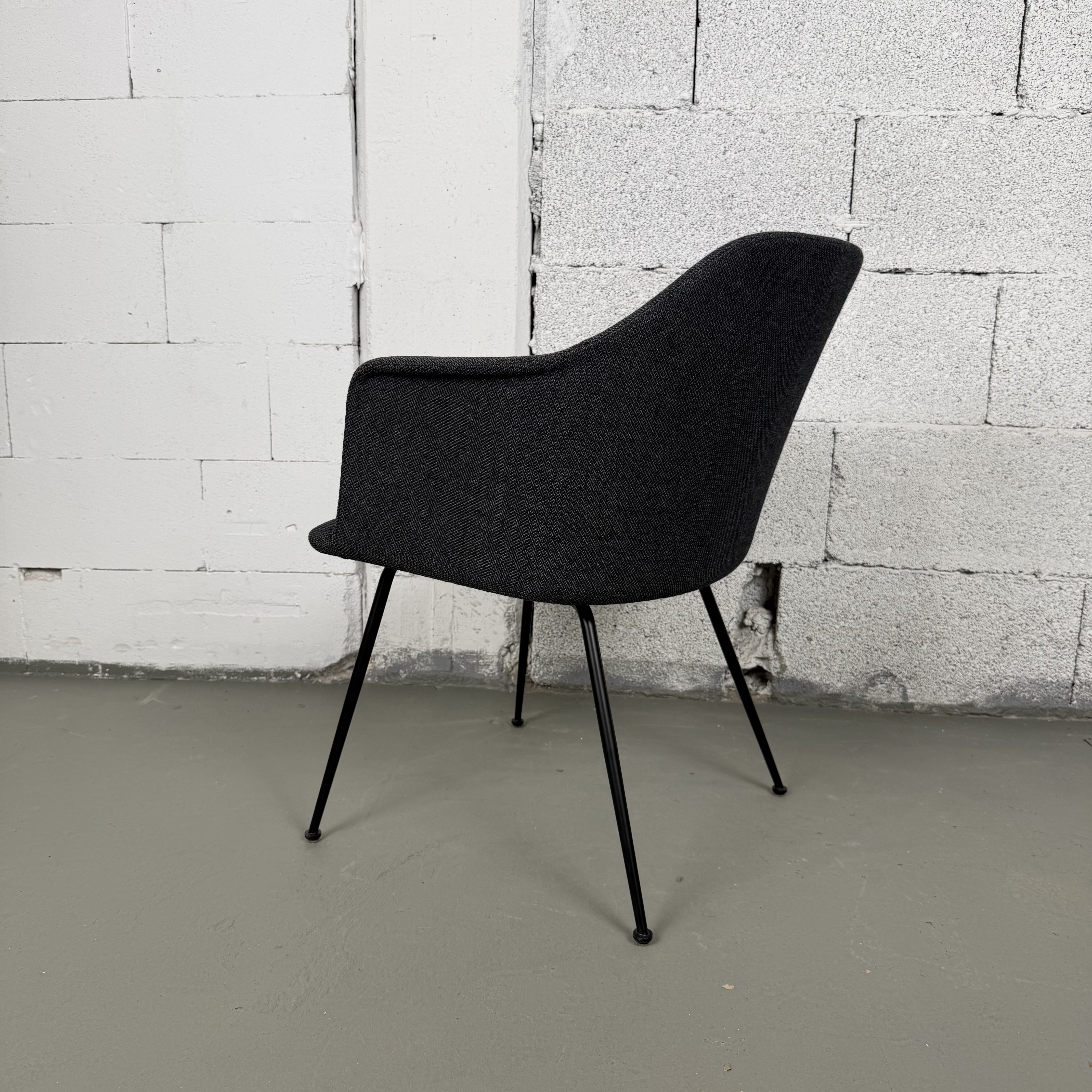 Schwarzer &Tradition Lounge Stuhl mit Armlehnen