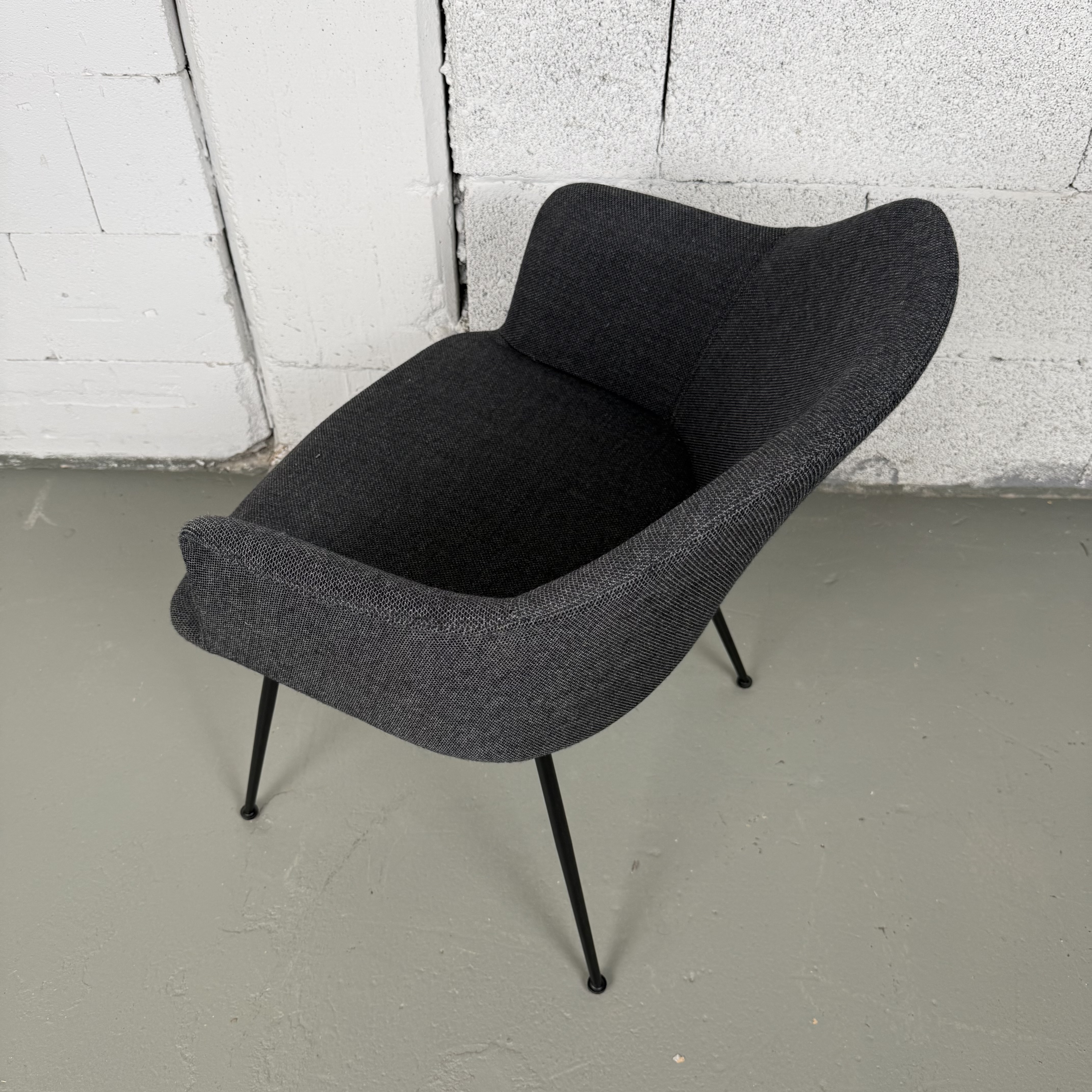 Schwarzer &Tradition Lounge Stuhl mit Armlehnen