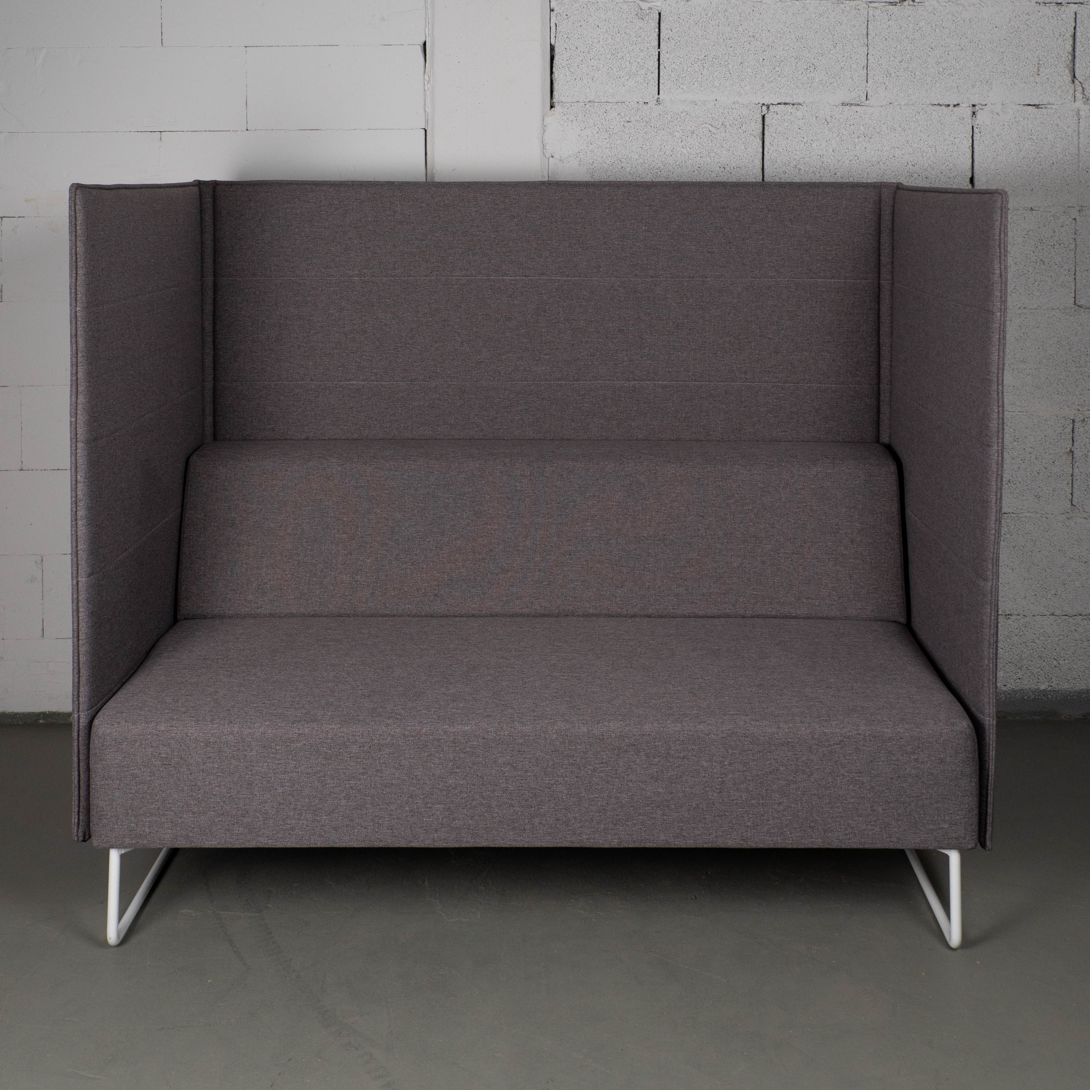 Akustik 2-Sitzer Sofa für Arbeitsbereiche mit Abschirmung