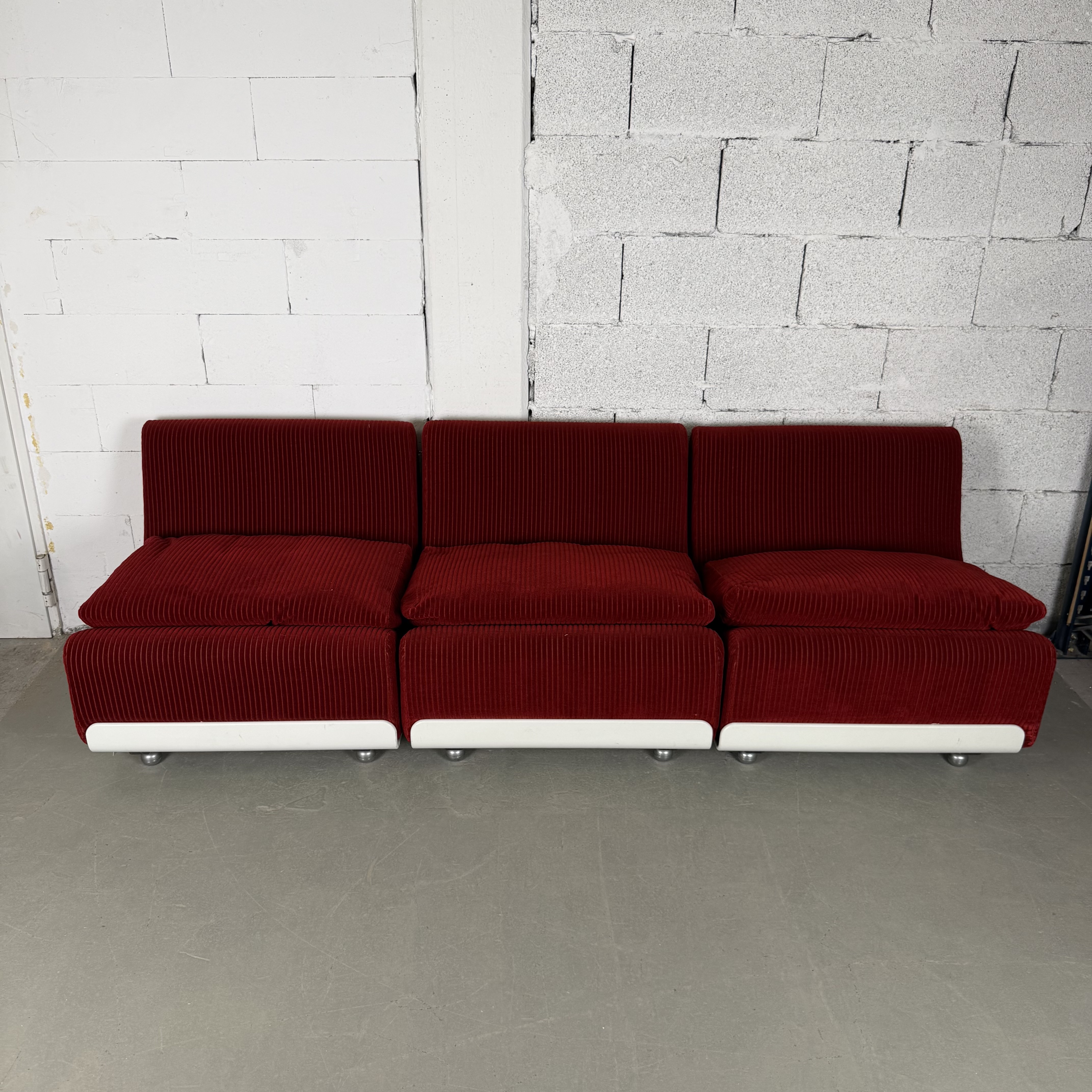 COR Orbis Modulsofa von Luigi Colani in Rot – Space Age Design