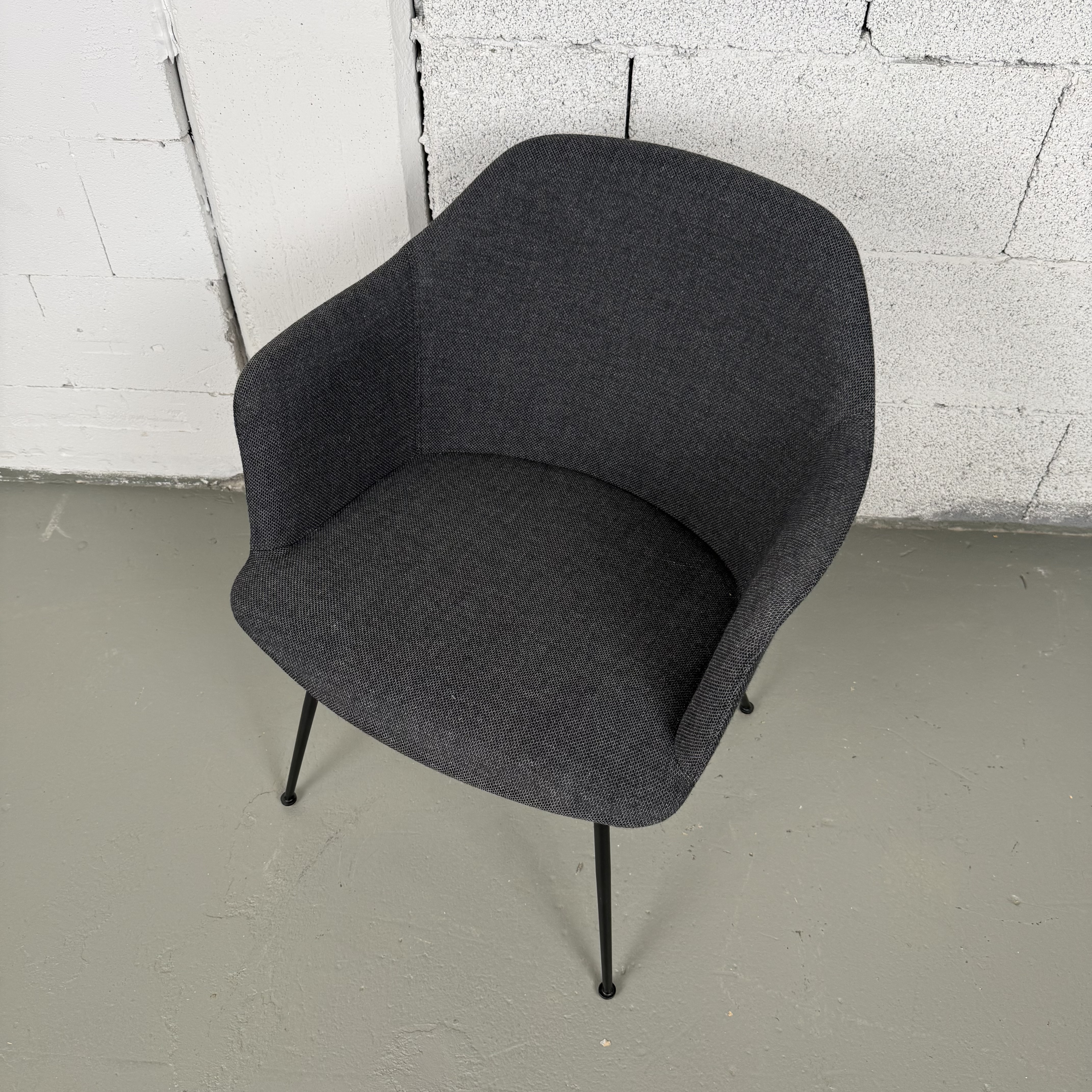 Schwarzer &Tradition Lounge Stuhl mit Armlehnen