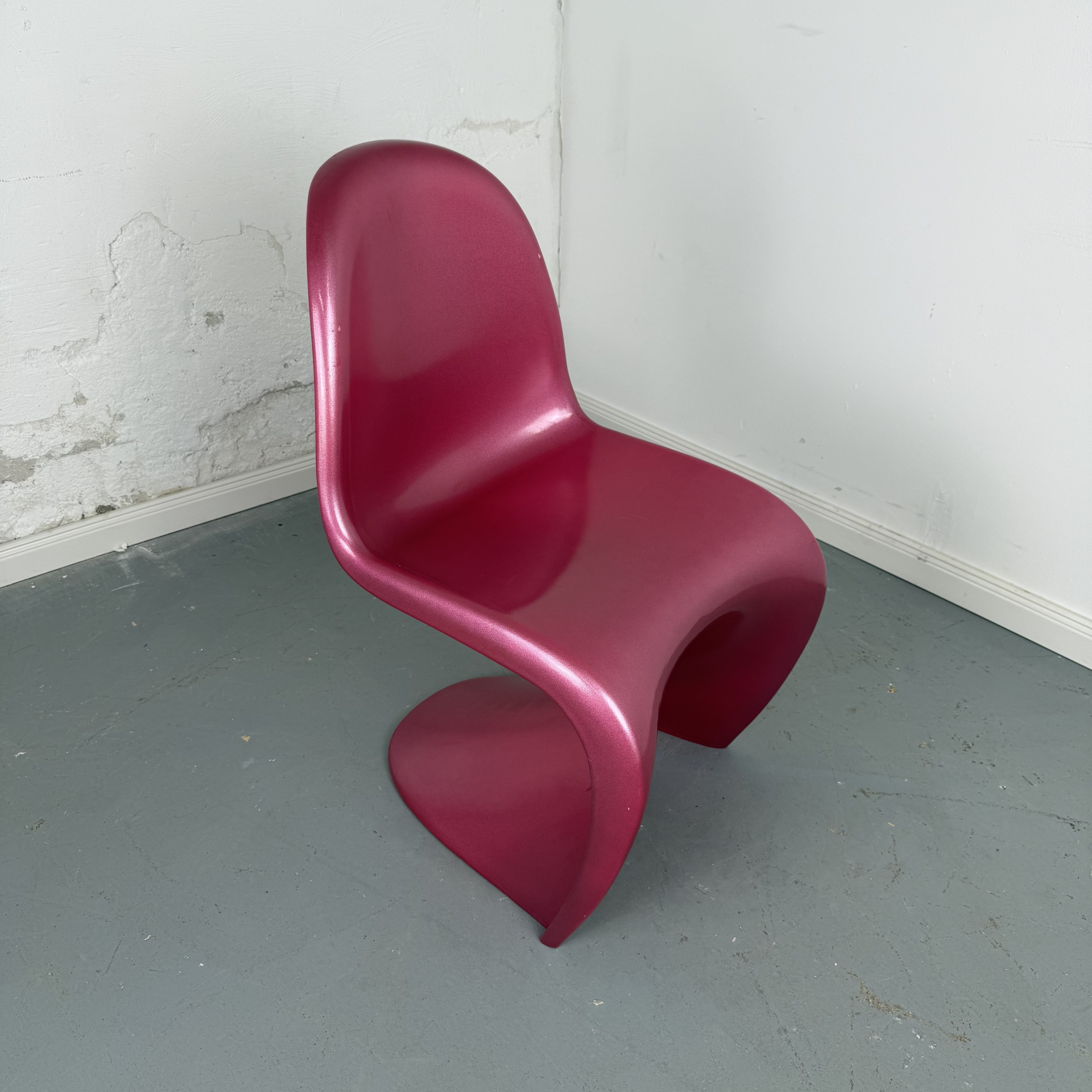Pinkfarbene Panton Chair Replika