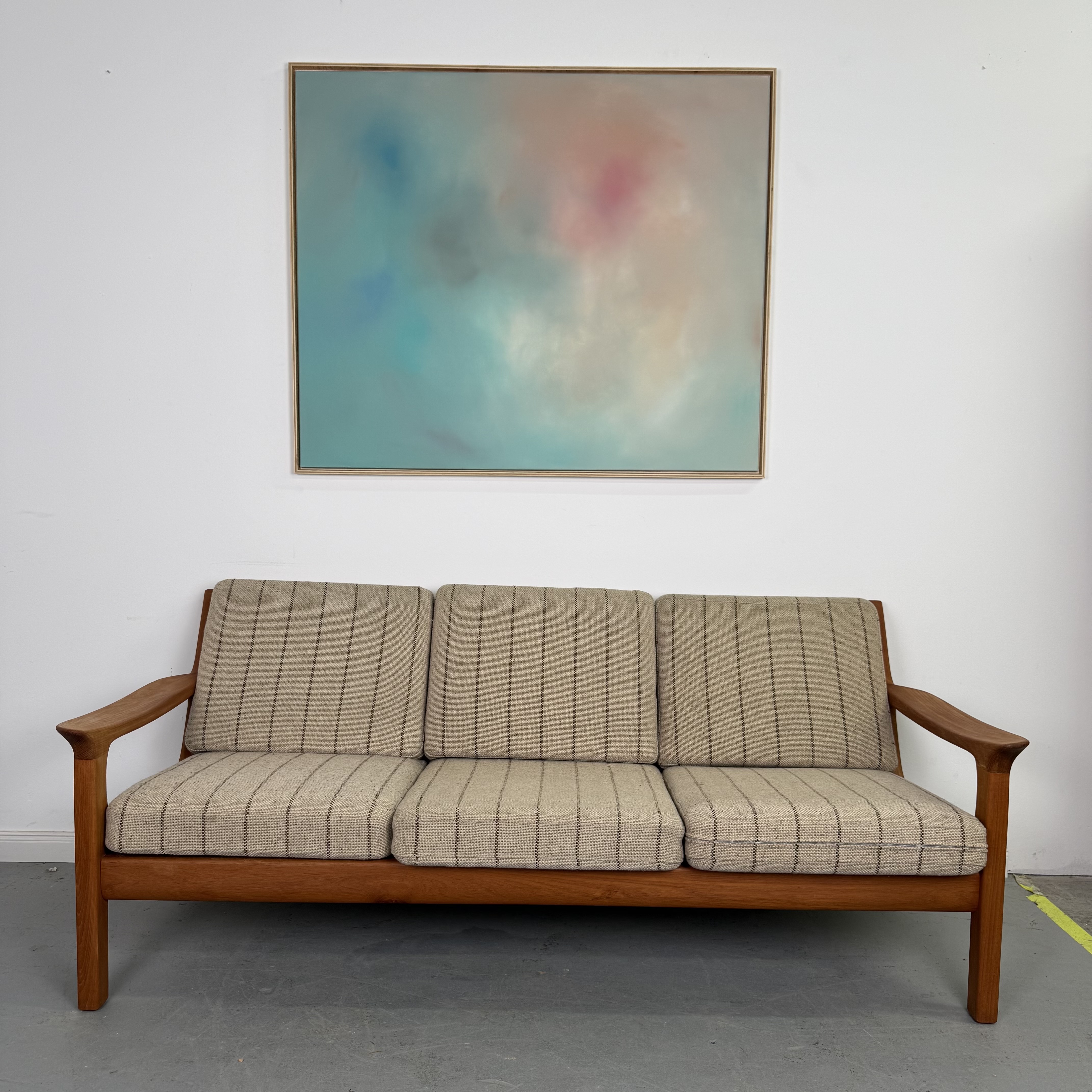 wunderschönes 3er Teak Sofa