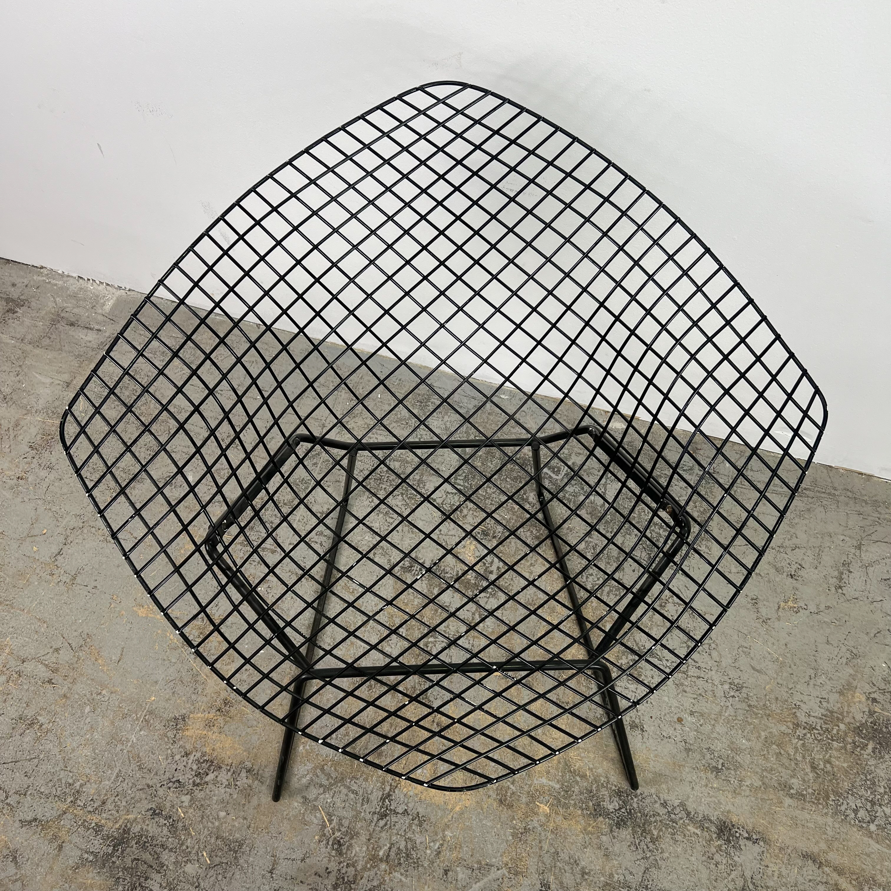 Vintage Blue Diamond Armchair by Harry Bertoia für Knoll