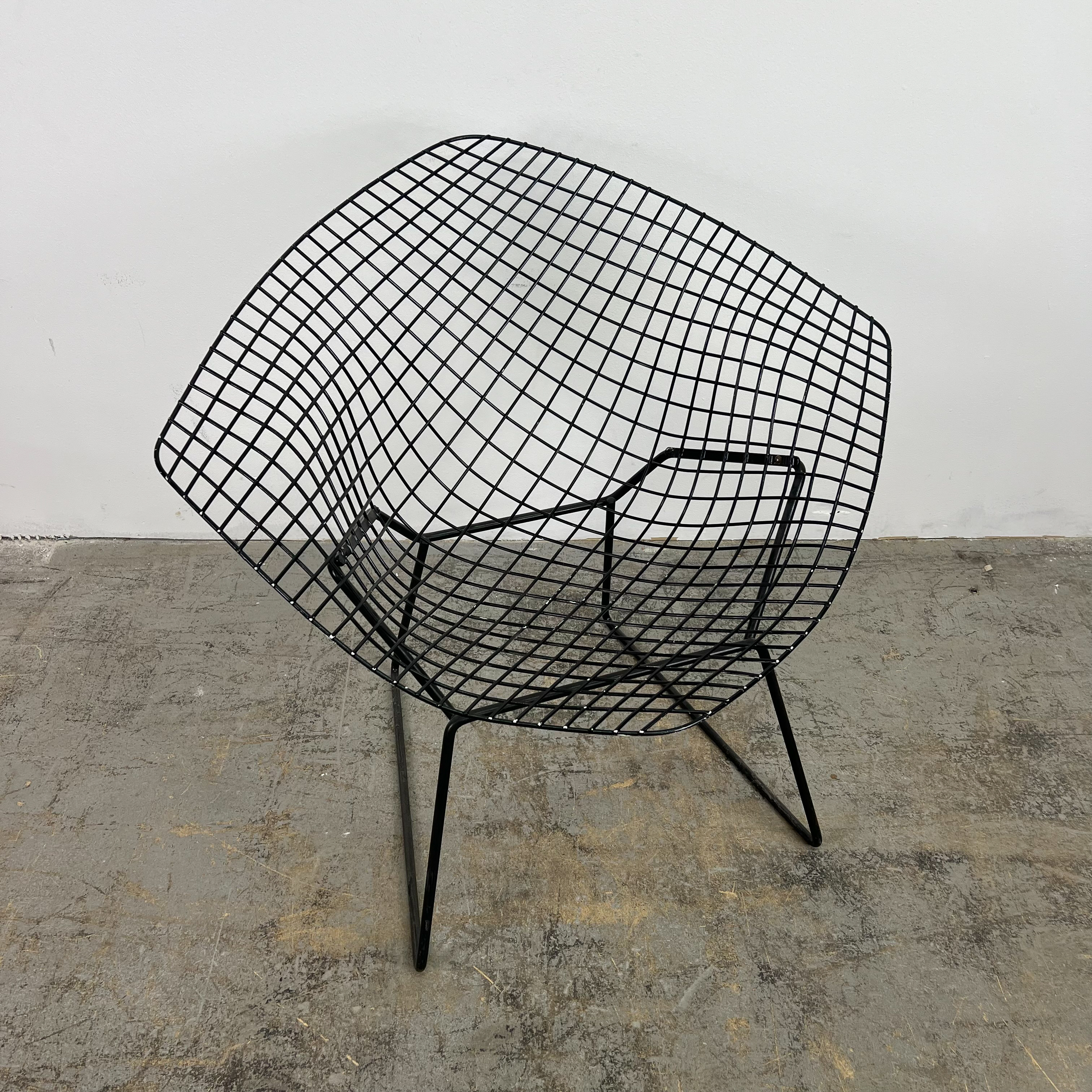 Vintage Blue Diamond Armchair by Harry Bertoia für Knoll